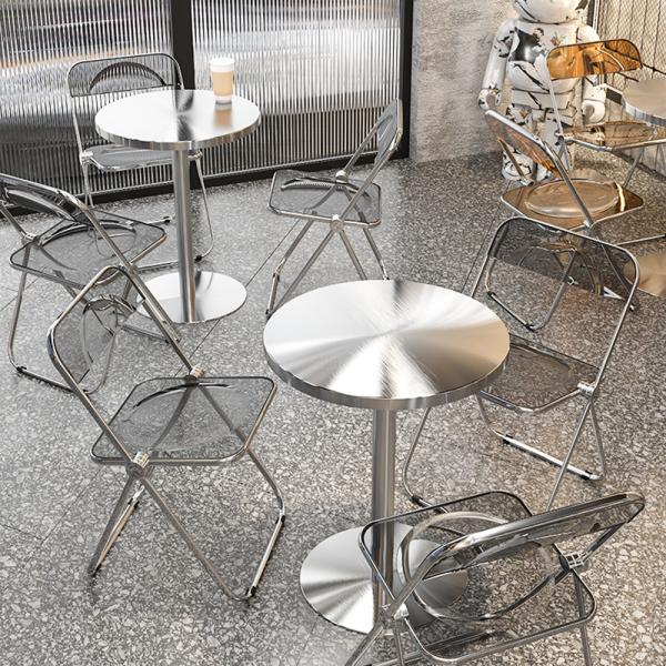 Großhandel B2B Stuhl aus Edelstahl für Restaurant Kantine klappbar